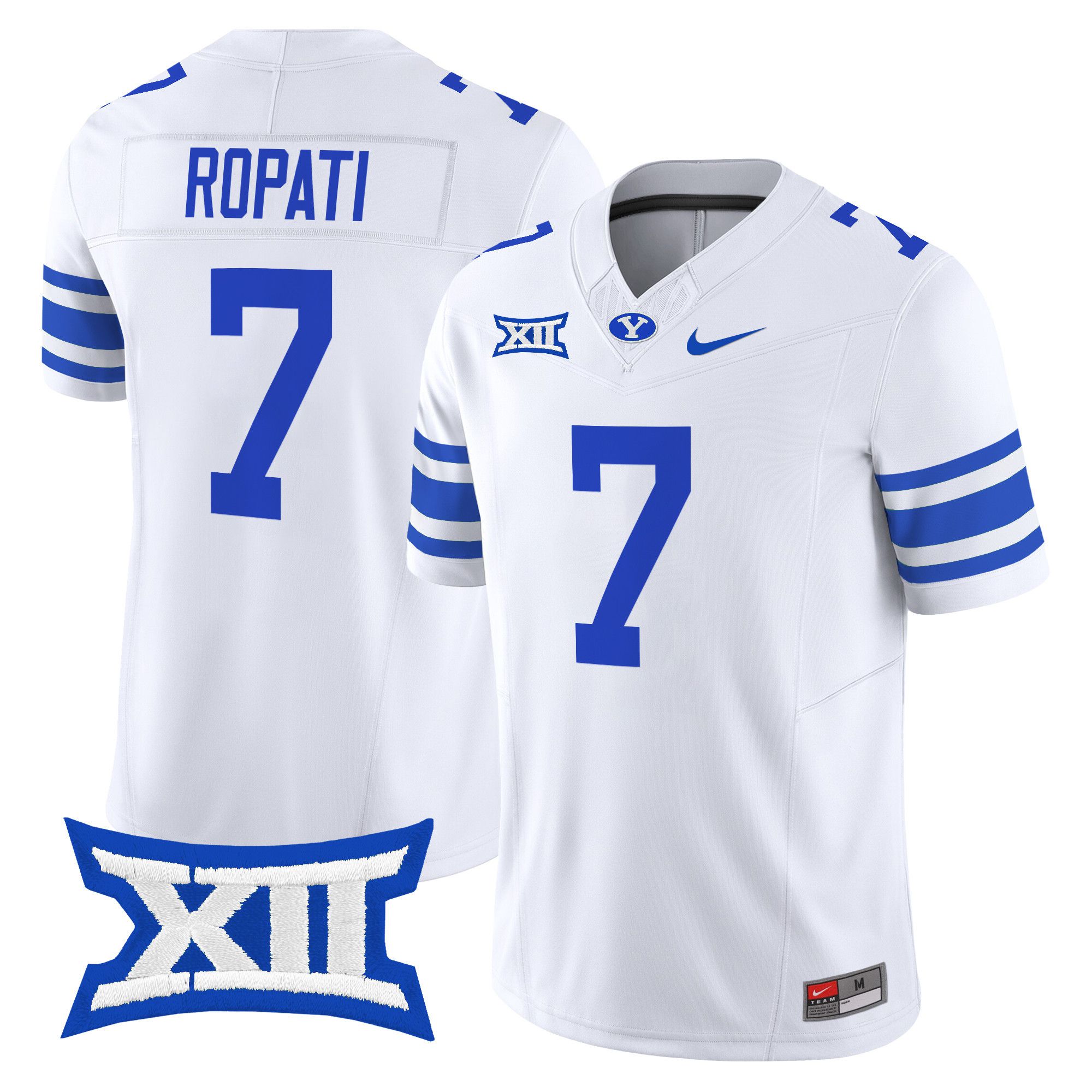 Men BYU Cougars #7 Ropati White Nike 2024 Vapor Limited NCAA Jersey->more ncaa teams->NCAA Jersey